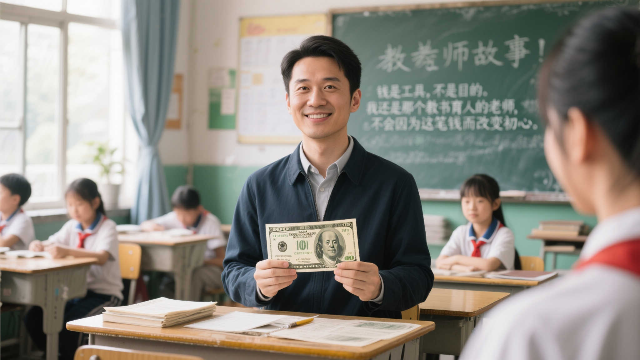 男教师机选中双色球2.58亿：坚持平凡生活不变