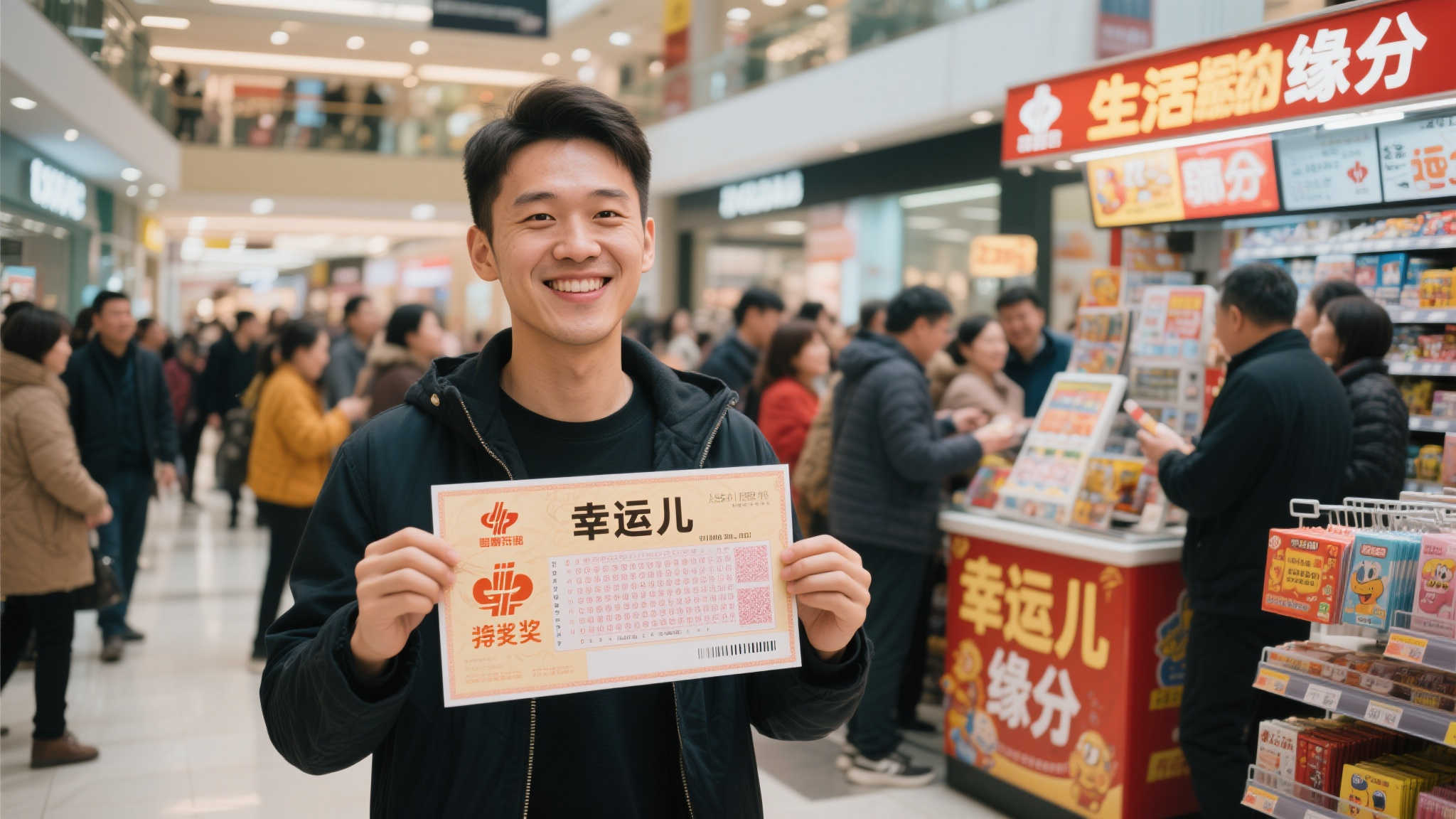 商场偶遇好运！购彩多年终中刮刮乐80万大奖