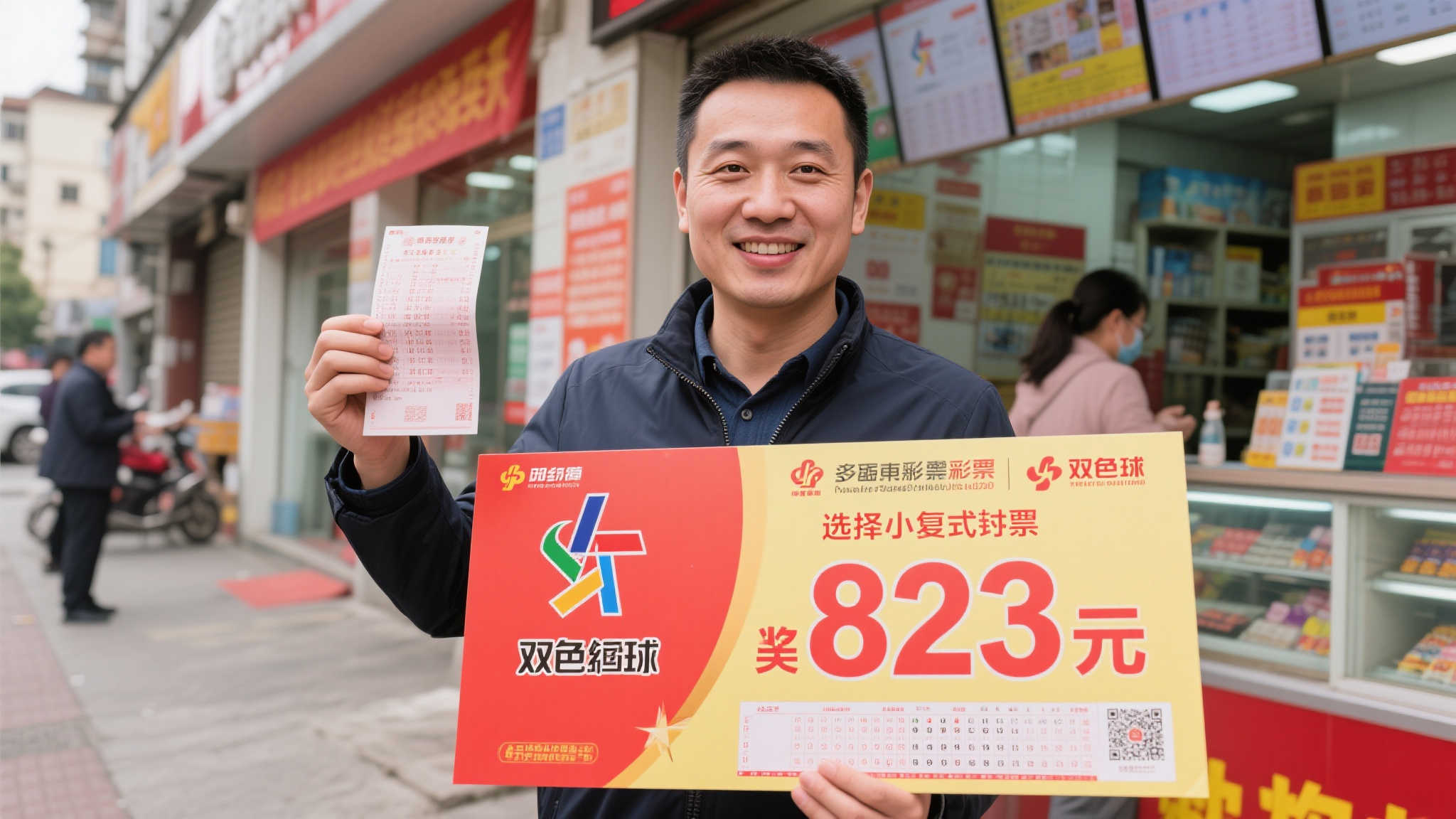 上班族小复式喜中双色球823万：随手机选成就大奖